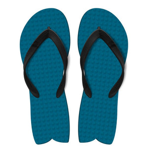 Men's Sustainable Flip Flops Fish Style Navy with Black Straps