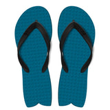 Men's Sustainable Flip Flops Fish Style Navy with Black Straps