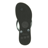 Women's Sustainable Flip Flops Recycled Black with Recycled Black Straps