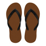 Men's Sustainable Flip Flops Cocoa with Black Straps